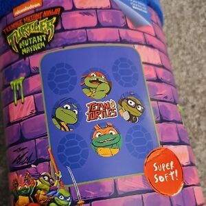 🖤A7🔹️Nickelodeon Teenage Mutant Ninja Turtles Throw Blanket